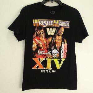 Wrestle Mania XIV Boston.MA T-Shirt Women's Small Black
